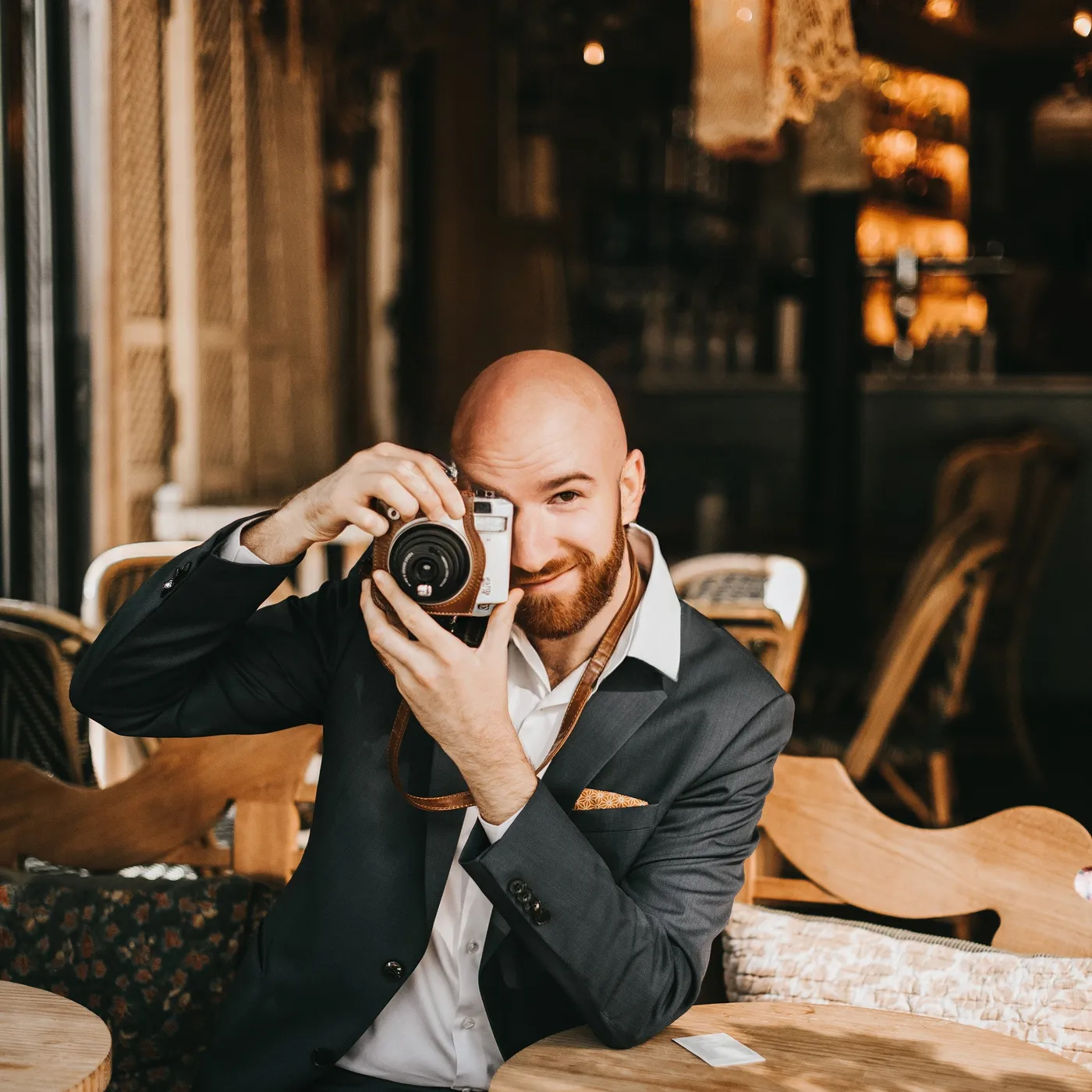 Polaroid pris pendant une soirée d'entreprise